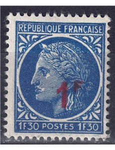 FRANCE 1947 Ceres overprinted MNH**