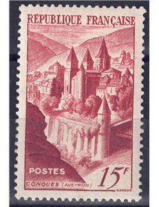 FRANCE 1947 Conques Abbey MNH**