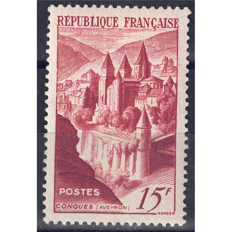 FRANCE 1947 Conques Abbey MNH**