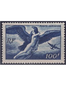 FRANCIA 1947 Posta aerea 100 f. azzurro MNH**