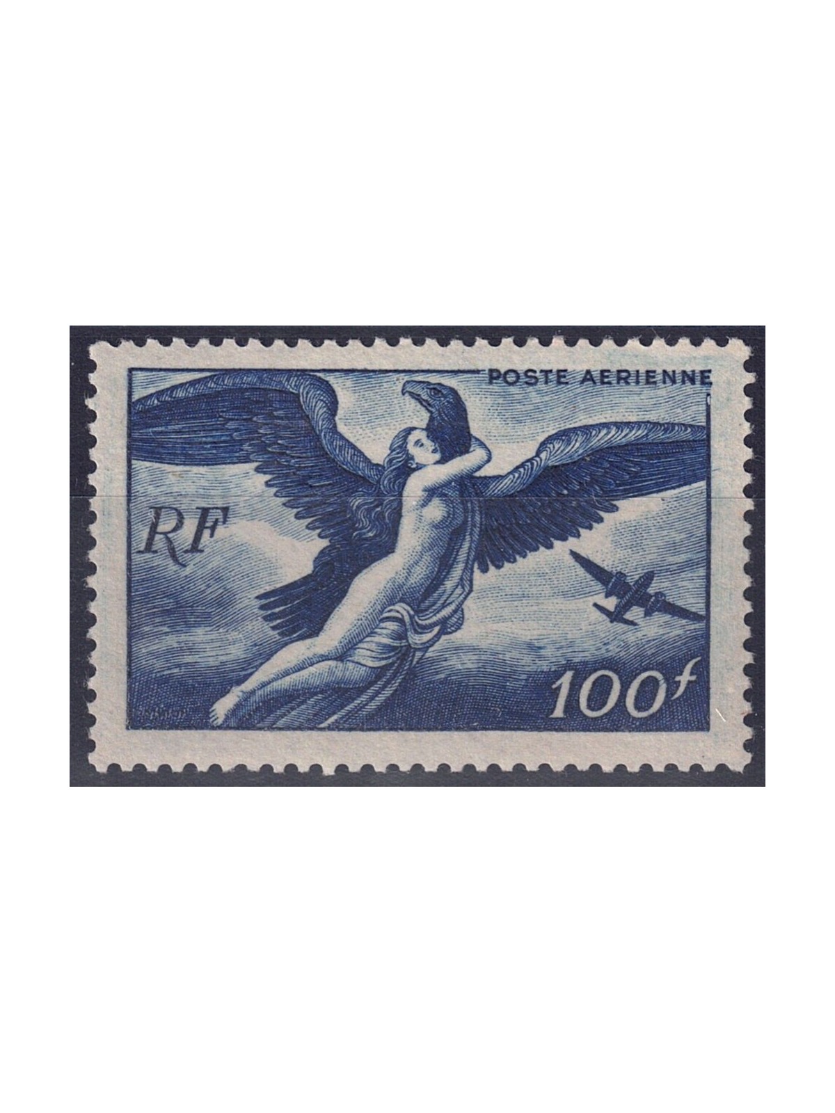 FRANCE 1947 Airmail 100 f. blue MNH**