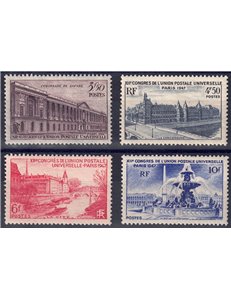 FRANCIA 1947 Unione Postale Universale 4v MNH**