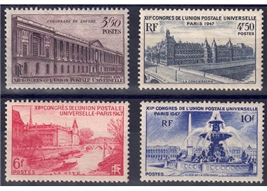 FRANCE 1947 Universal Postal Union 4v MNH**