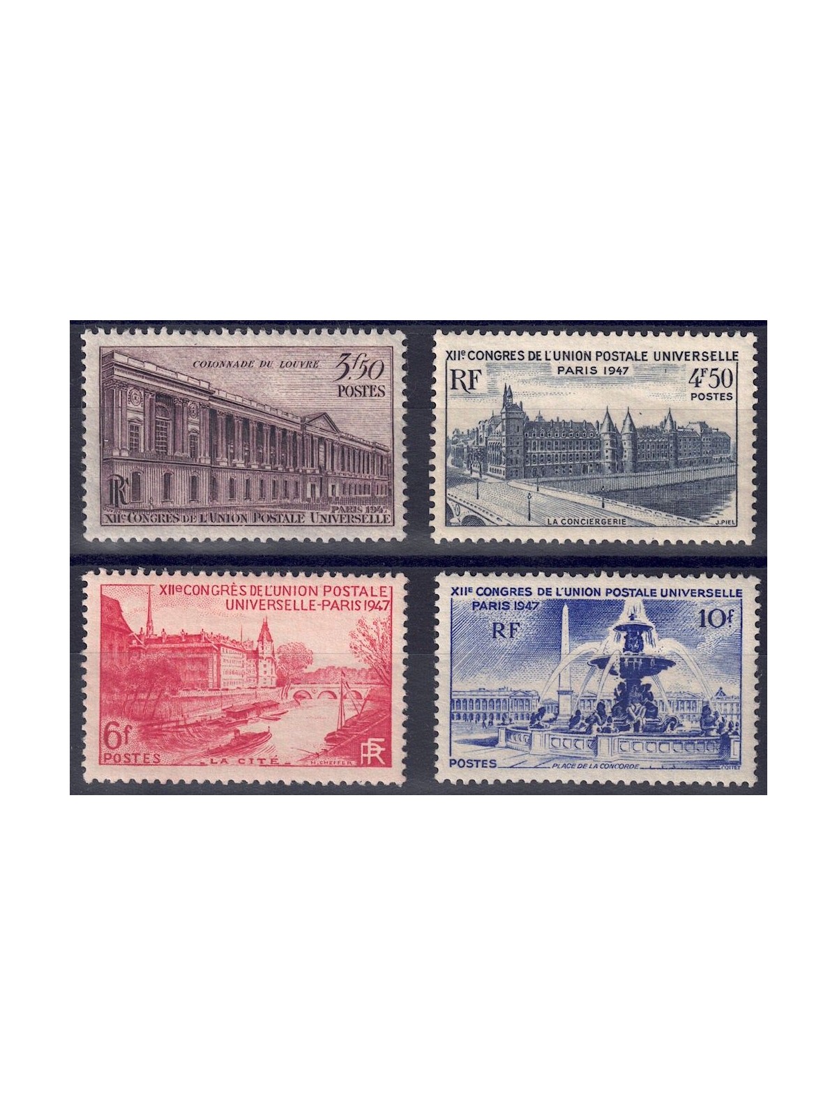 FRANCE 1947 Universal Postal Union 4v MNH**
