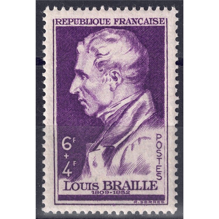 FRANCE 1948 Louis Braille MNH**