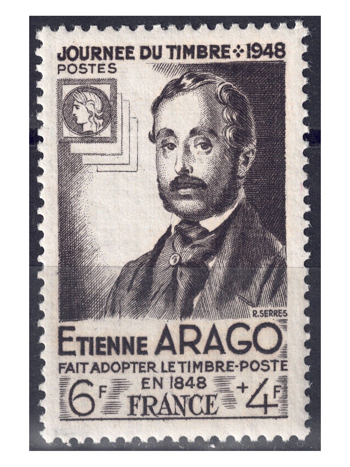 FRANCE 1948 Stamp Day MNH**