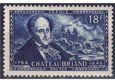 FRANCIA 1948 François René de Chateaubriand MNH**