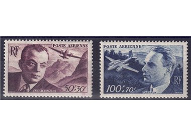 FRANCE 1948 Airmail (Mutual Aid) 2v MNH**