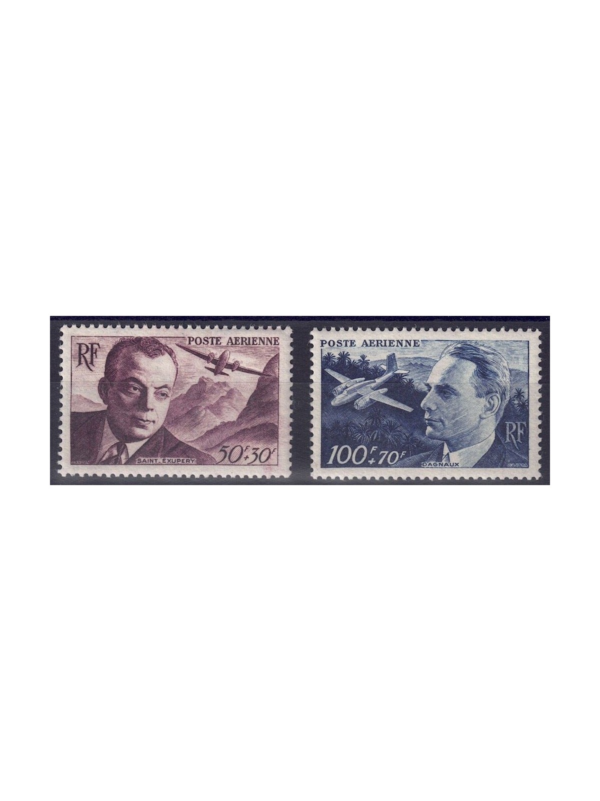 FRANCIA 1948 Posta aerea (Mutuo Soccorso) 2v MNH**