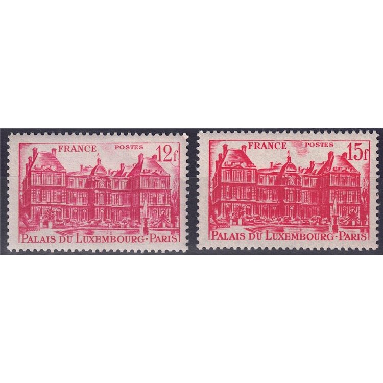 FRANCE 1948 Luxembourg Palace 2v MNH**