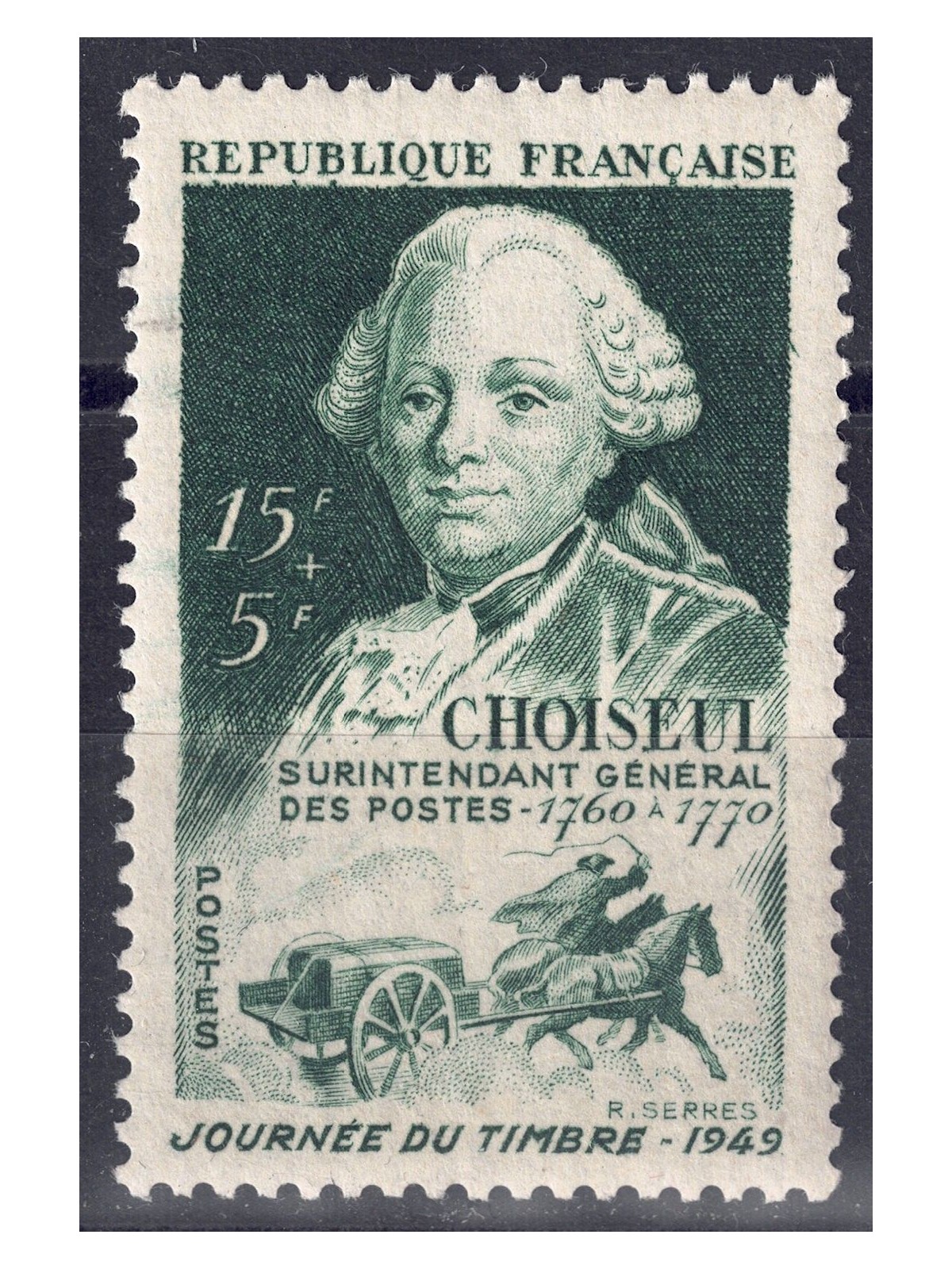 FRANCIA 1949 Giornata del francobollo MNH**
