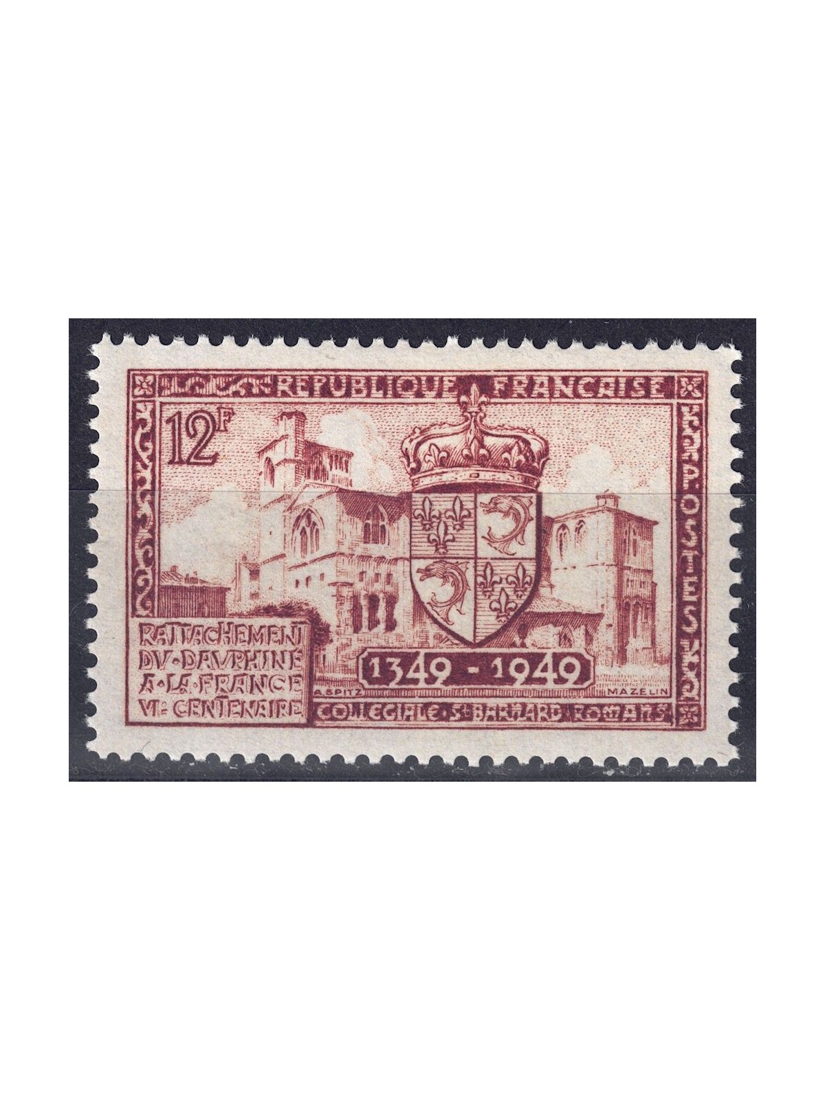 FRANCIA 1949 Annessione del Delfinato MNH**