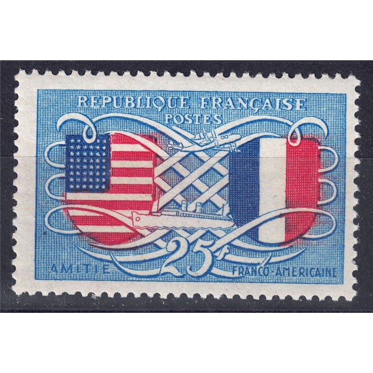 FRANCIA 1949 Amicizia franco-americana MNH**