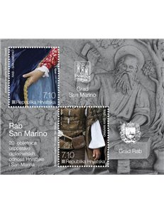 CROATIA 2012 Relations between San Marino and Croatia s/s MNH**