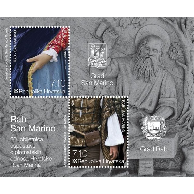CROAZIA 2012 Relazioni fra San Marino e Croazia BF MNH**