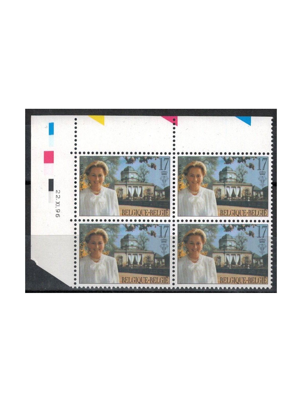 BELGIUM 1997 Queen Paola Ruffo of Calabria (block of four) MNH**