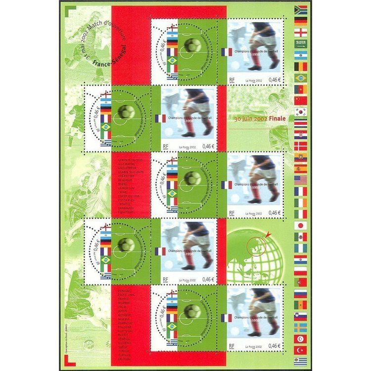 FRANCE 2002 World Cup Football Champions s/s MNH**