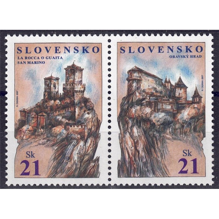 SLOVAKIA 2007 Rocks of Freedom 2v MNH**