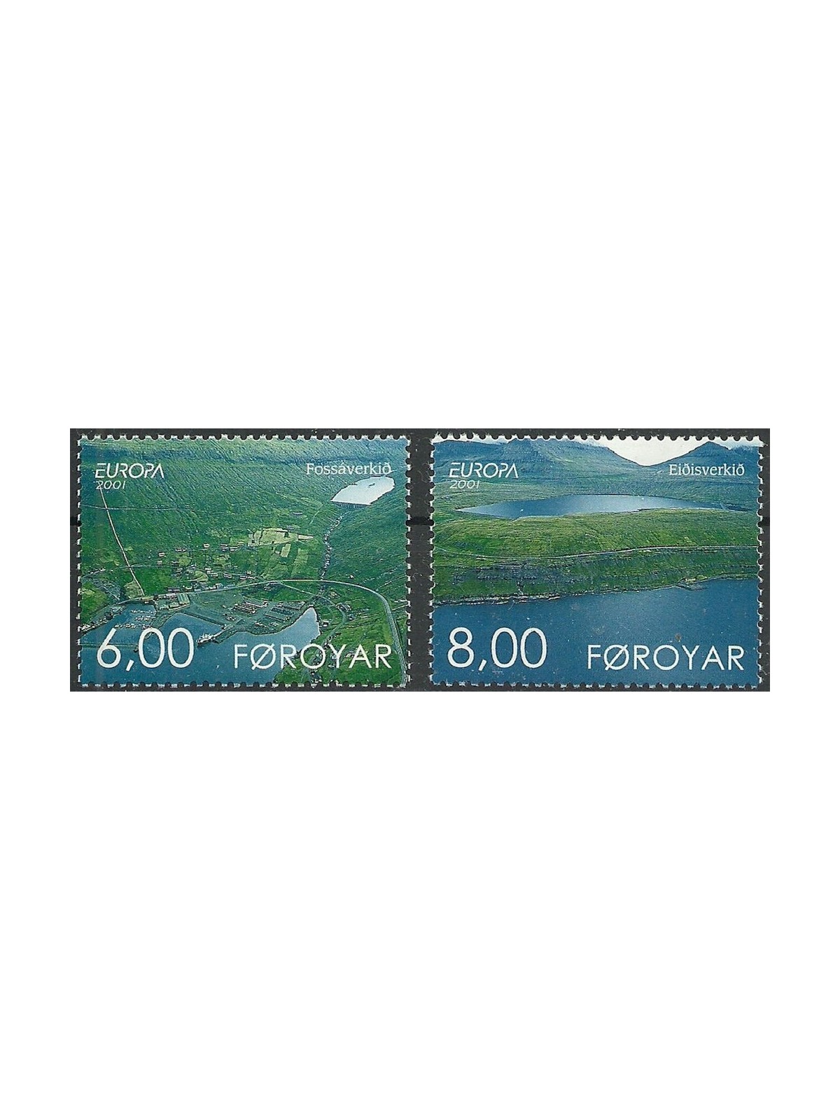 FAEROER 2001 Europa 2v MNH**