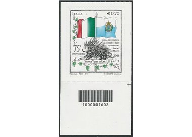 ITALY 2014 Agreement with San Marino CB 1602 aid