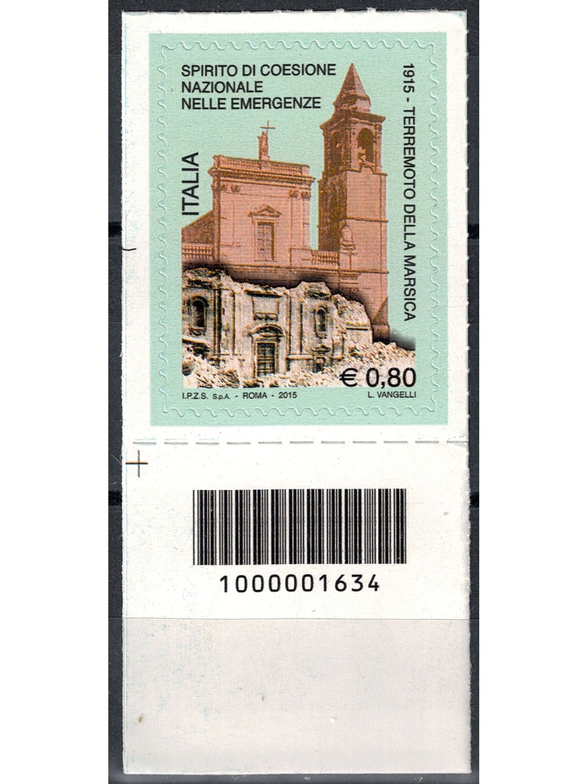 ITALIA 2015 Terremoto della Marsica CB 1634 ais