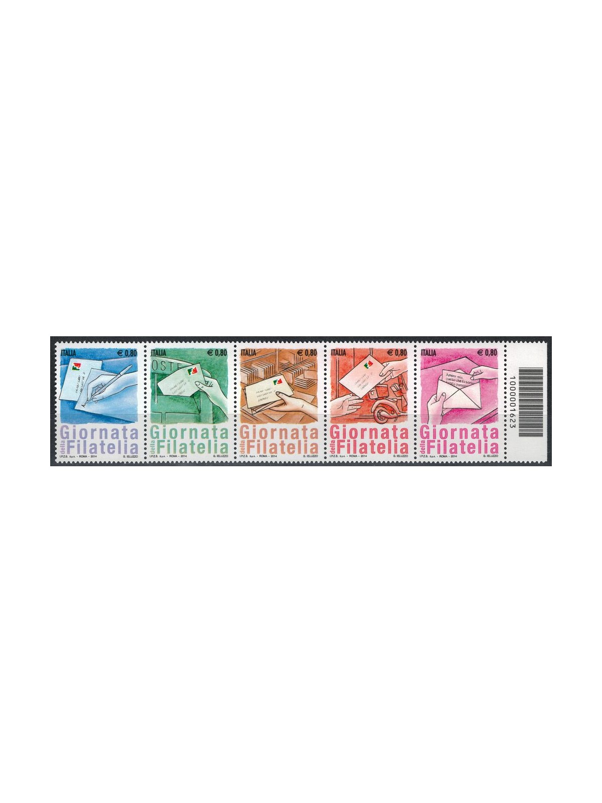 ITALY 2014 Philately Day CB 1623 dx
