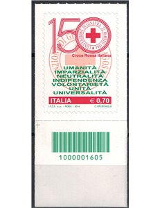 ITALY 2014 Red Cross CB 1605 ais