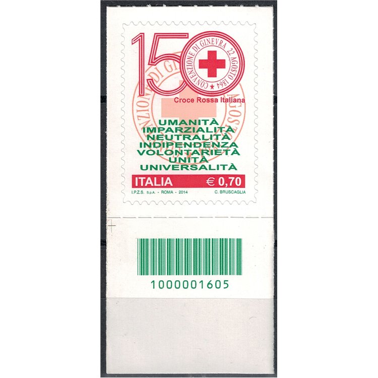 ITALY 2014 Red Cross CB 1605 ais