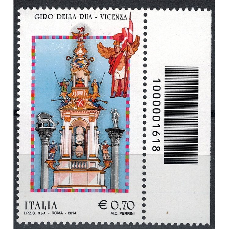ITALY 2014 Italian Folklore CB 1618 dx