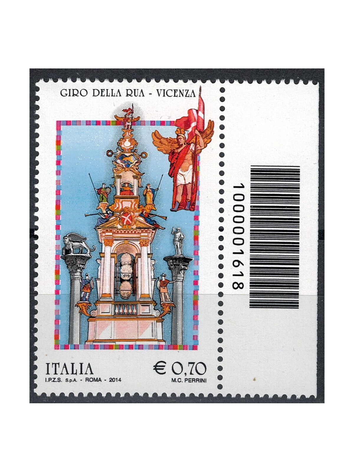 ITALY 2014 Italian Folklore CB 1618 dx