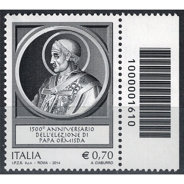 ITALIA 2014 Papa Ormisda CB 1610 dx