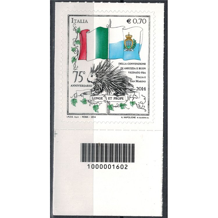 ITALIA 2014 Convenzione con San Marino CB 1602 ais
