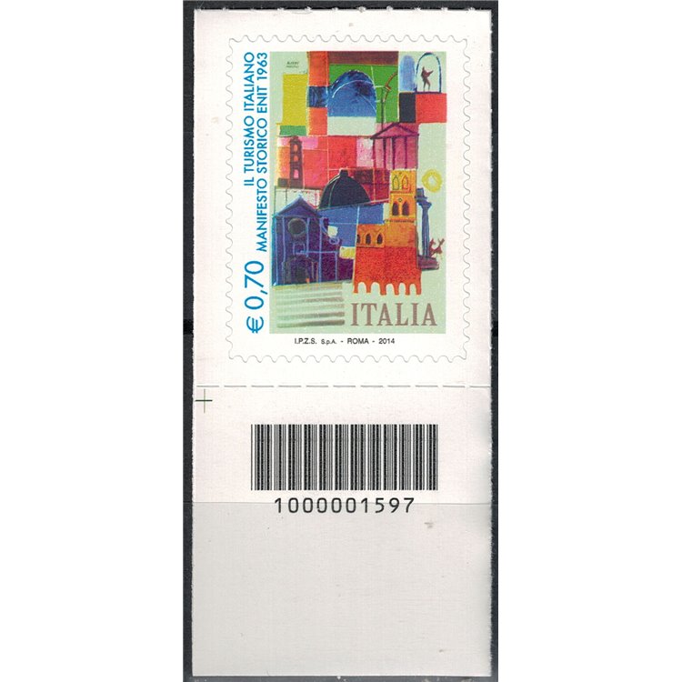 ITALIA 2014 Manifesto Storico Enit CB 1597 ais