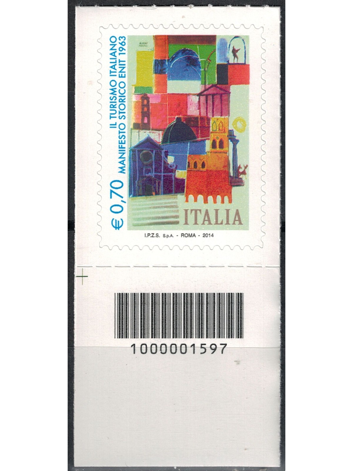 ITALIA 2014 Manifesto Storico Enit CB 1597 ais
