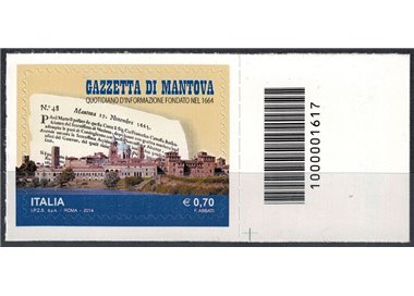 ITALY 2014 Gazzetta di Mantova CB 1617 aid