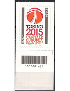 ITALIA 2015 Torino capitale dello sport CB 1635 aid