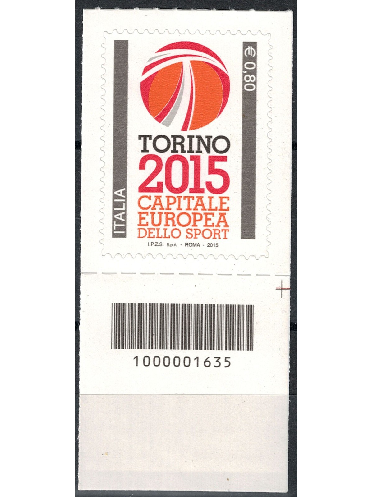 ITALY 2015 Turin capital of sport CB 1635 aid
