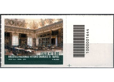 ITALY 2015 Vittorio Emanuele III National Library (Naples) CB 1644 aid