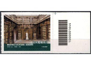 ITALIA 2015 Biblioteca Lucchesiana (Agrigento) CB 1644 asd