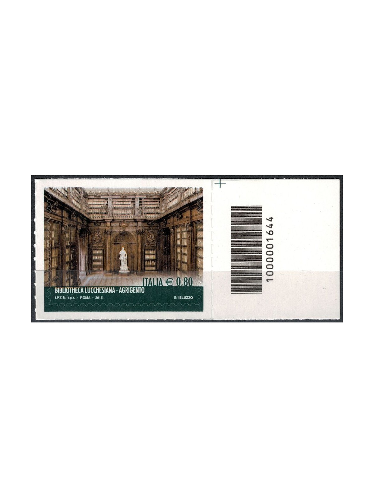 ITALY 2015 Lucchesiana Library (Agrigento) CB 1644 asd
