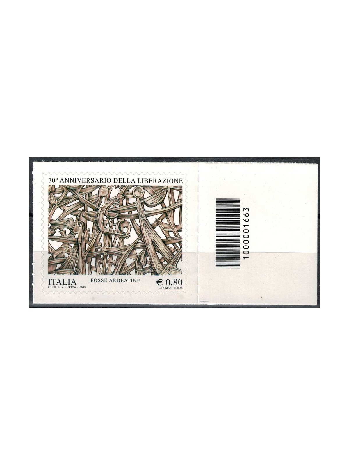 ITALY 2015 Anniversary of Liberation CB 1663 aid