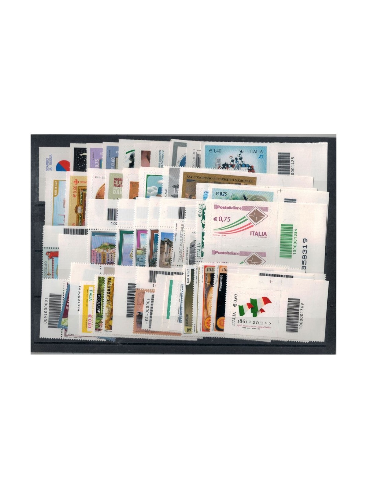 ITALIA 2011 Annata completa con codice a barre 52v MNH**