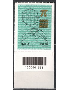 ITALY 2013 Archimedean Year CB 1553 aid