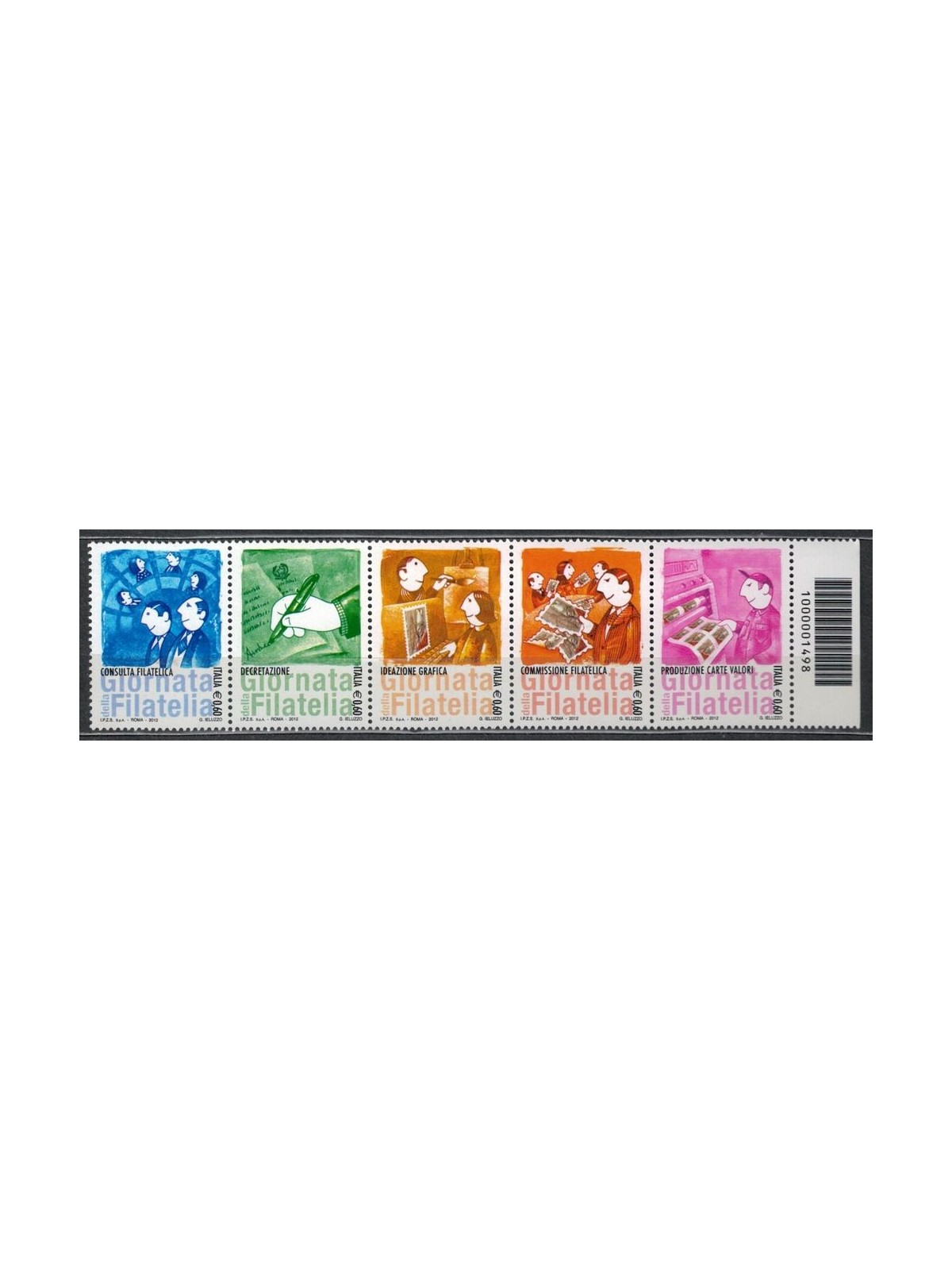 ITALY 2012 Philately Day CB 1498 dx