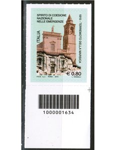 ITALY 2015 Marsica Earthquake CB 1634 aid