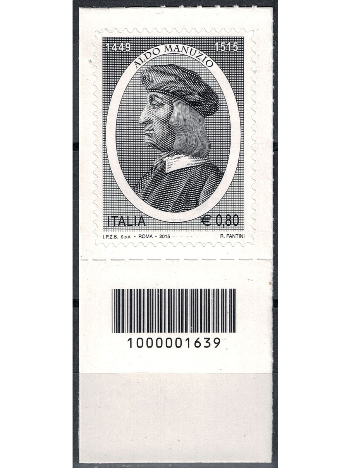 ITALIA 2015 Aldo Manuzio CB 1639 ais