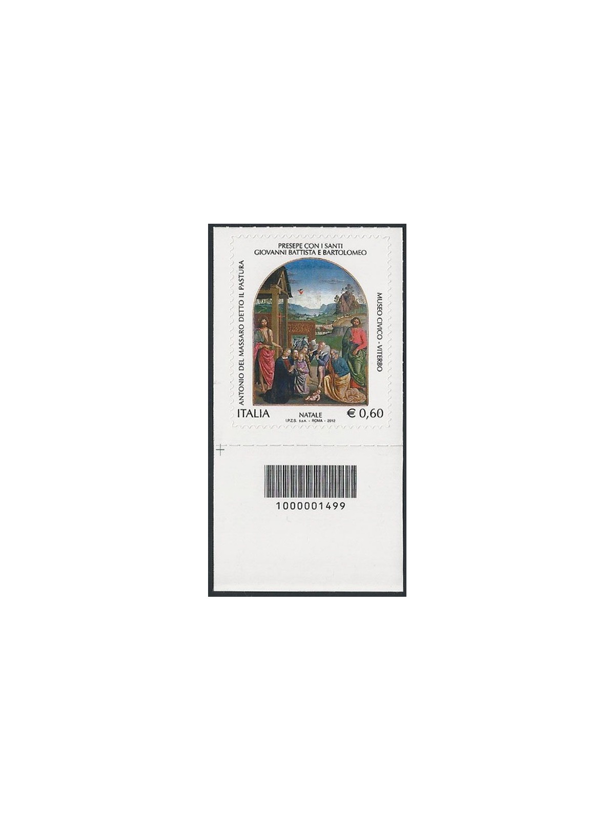 ITALIA 2012 Natale religioso CB 1499 ais