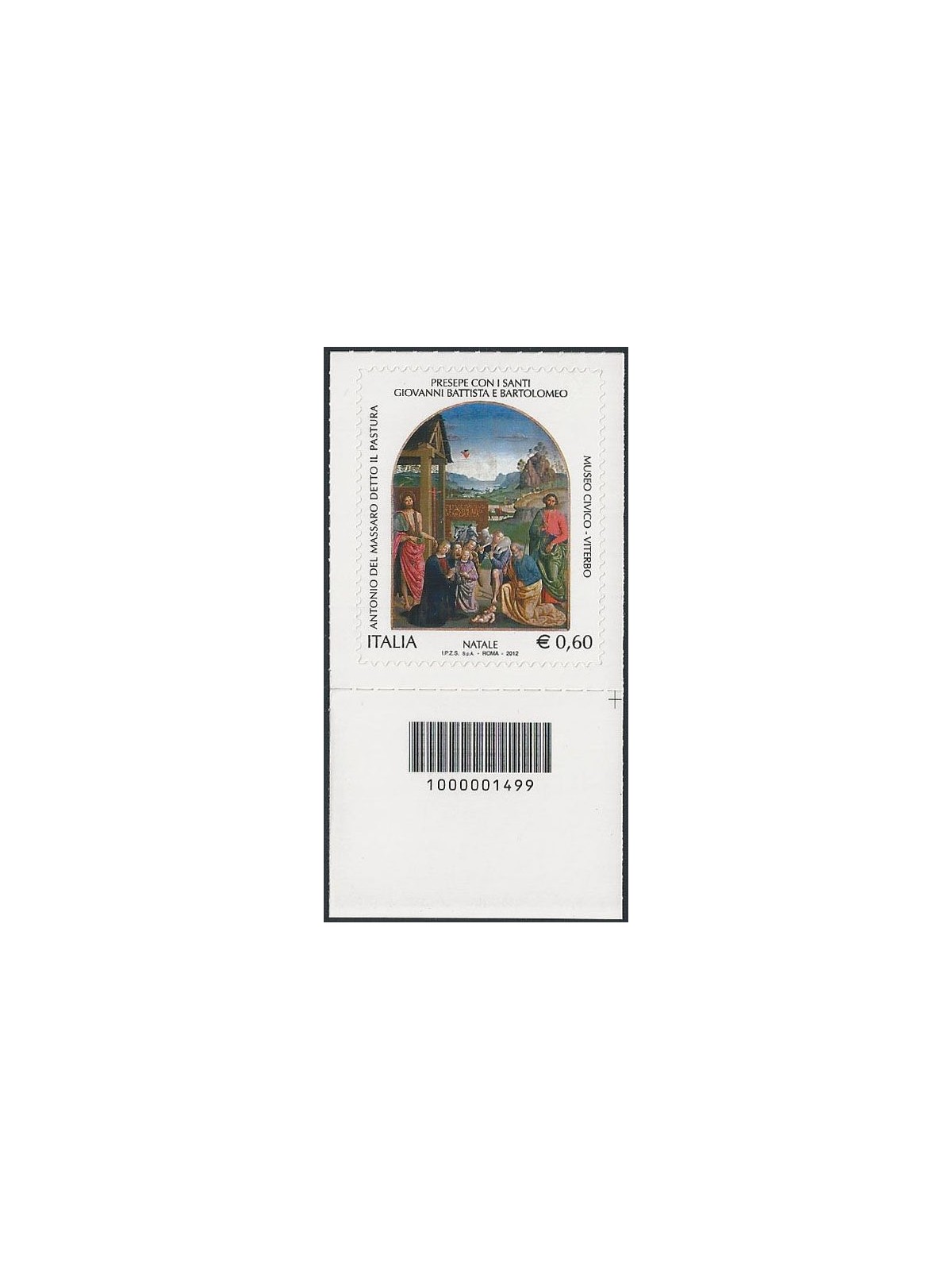 ITALIA 2012 Natale religioso CB 1499 aid
