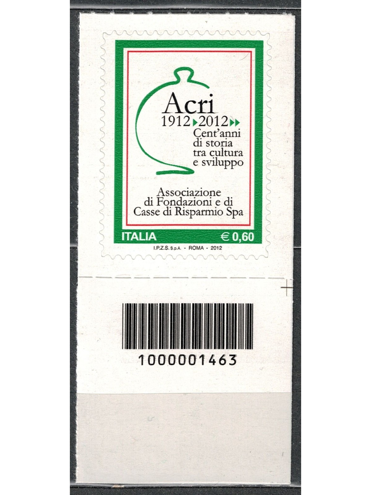 ITALIA 2012 Centenario Acri CB 1463 aid