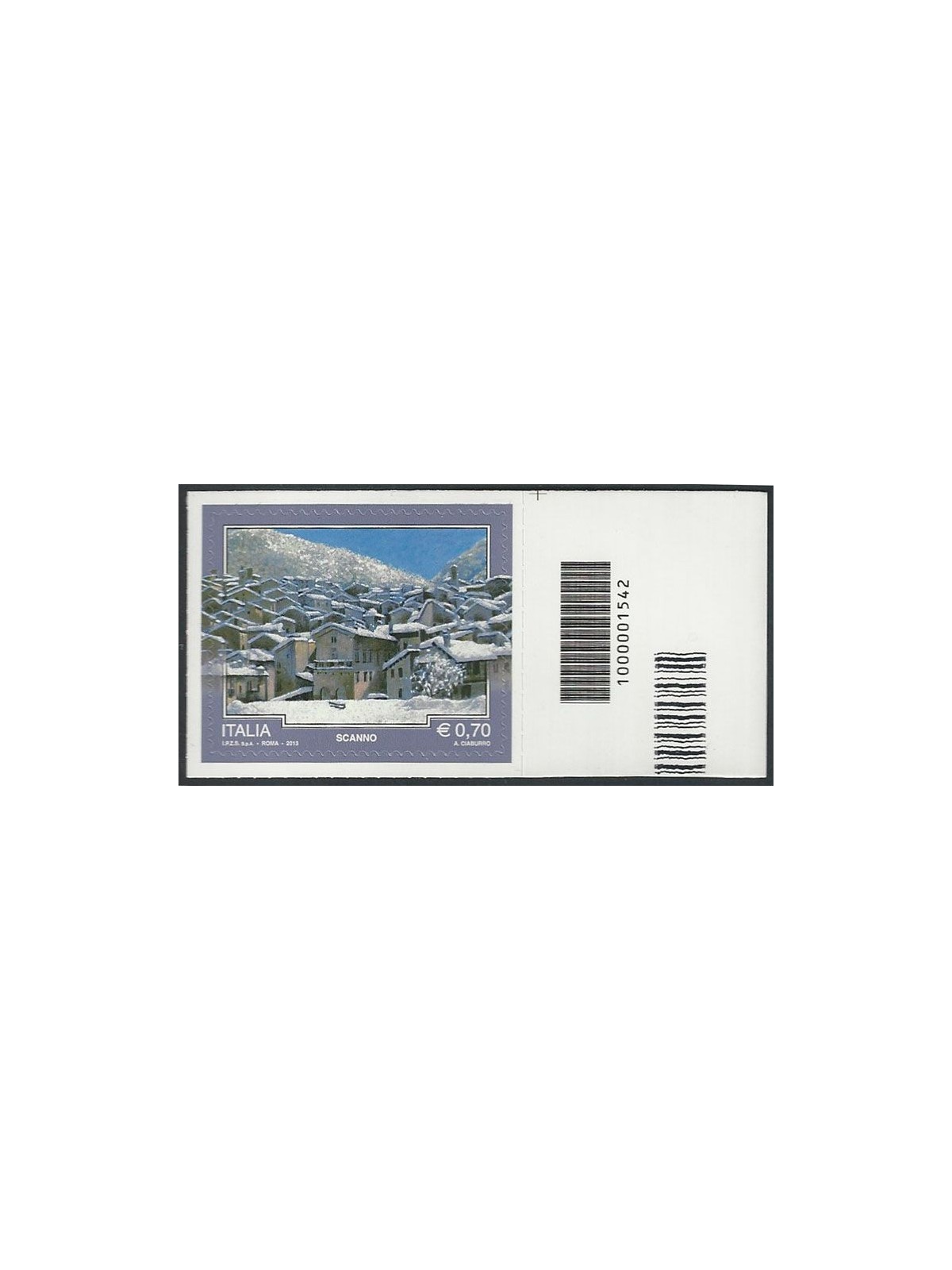ITALY 2013 Tourism (Scanno) CB 1542 asd